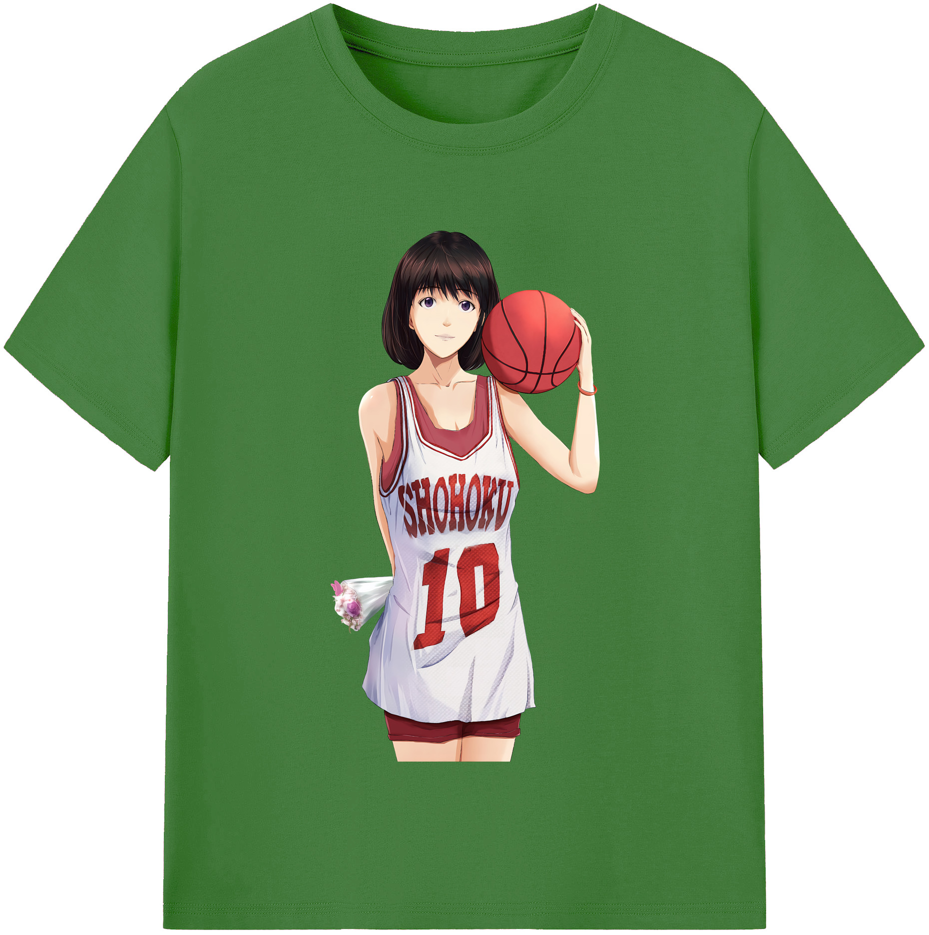 （画像用） SLAM DUNK／スラムダンク レディースカジュアルプリントTシャツ（綿100％）